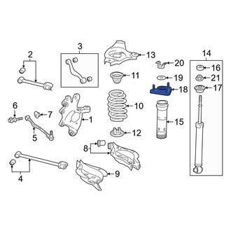 Lexus OE - Rear Suspension Shock Absorber Mount
