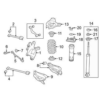 Lexus OE - Rear Suspension - Suspension Components