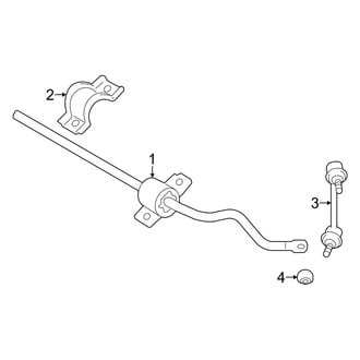 Lexus OE - Rear Suspension - Stabilizer Bar & Components