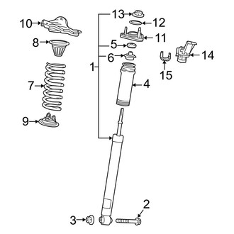 Lexus OE - Rear Suspension - Shocks & Components