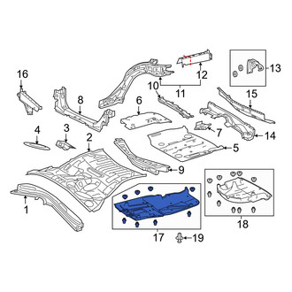 Lexus OE - Front Center Floor Pan Splash Shield