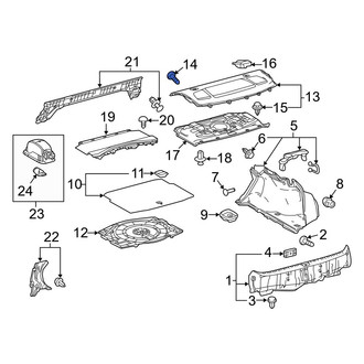 Lexus OE - Trunk Trim Panel Clip