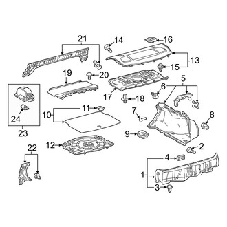 Lexus OE - Rear Body & Floor - Interior Trim