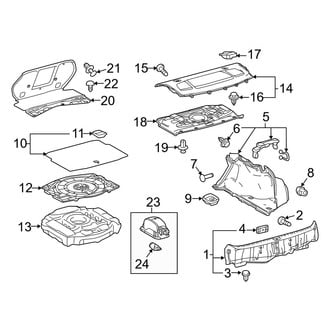 Lexus OE - Rear Body & Floor - Interior Trim