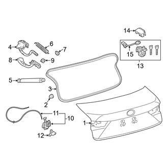 Lexus OE - Trunk Lid - Lid & Components
