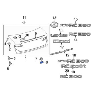 Lexus OE - Liftgate Insulator