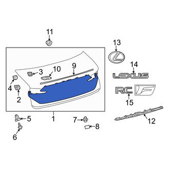 Lexus OE - Rear Deck Lid Finish Panel