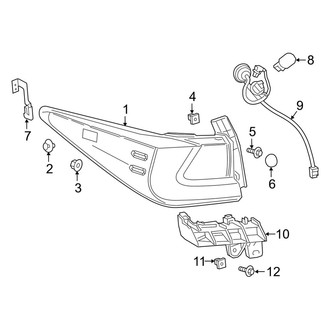 Lexus OE - Rear Lamps - Combination Lamps (W/O LED Type)