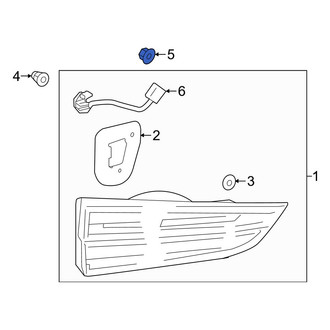 Lexus OE - Back Up Light Assembly Nut