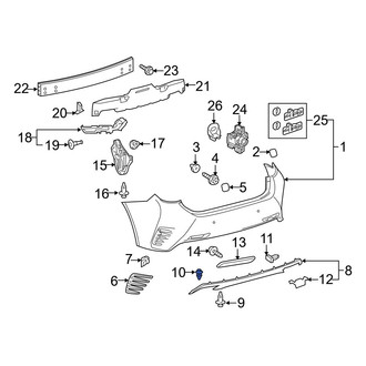 Lexus OE - Lower Valance Panel Clip