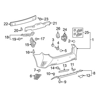 Lexus OE - Rear Bumper - Bumper & Components