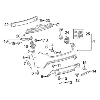 Lexus OE - Rear Bumper - Bumper & Components