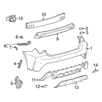 Lexus OE - Rear Bumper - Bumper & Components