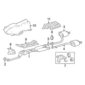 Lexus OE - Exhaust System - Exhaust Components