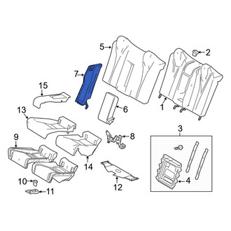Lexus OE - Rear Left Seat Back Bolster Assembly