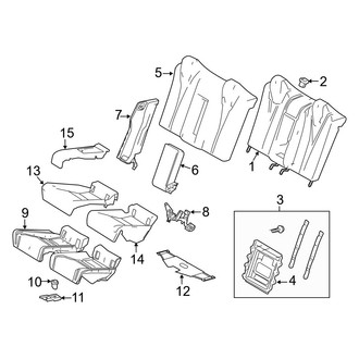 Lexus OE - Seats & Tracks - Rear Seat Components