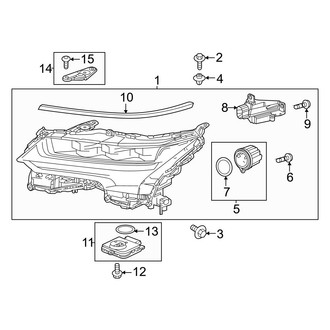Lexus OE - Front Lamps - Headlamp Components