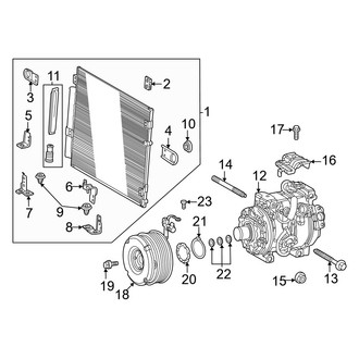 Lexus OE - Air Conditioner & Heater - Condenser, Compressor & Lines (Condenser & Compressor)