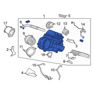 Lexus OE - Rear HVAC Unit Case Assembly