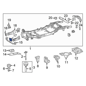 Lexus OE - Front Left Frame Rail End