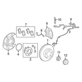 Lexus OE - Front Suspension - Brake Components