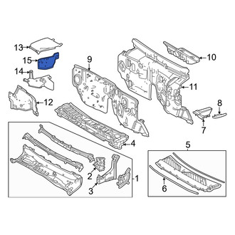 Lexus OE - Right Cowl Insulator