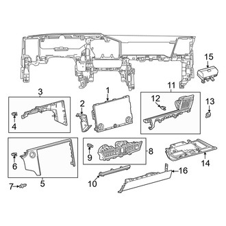 Lexus OE - Instrument Panel Components (Center & Passenger Side)