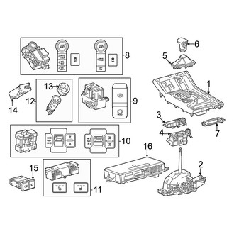 Lexus OE - Console (Upper Components)