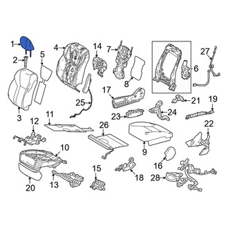 Lexus OE - Front Right Headrest