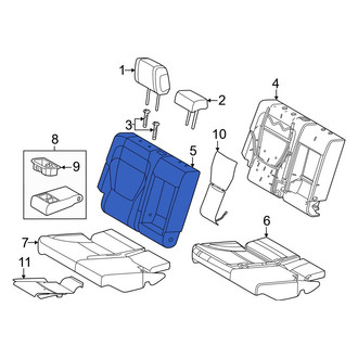 Lexus OE - Center Right Seat Back Cushion Cover