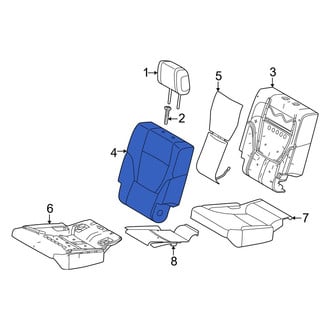 Lexus OE - Center Left Seat Back Cushion Cover
