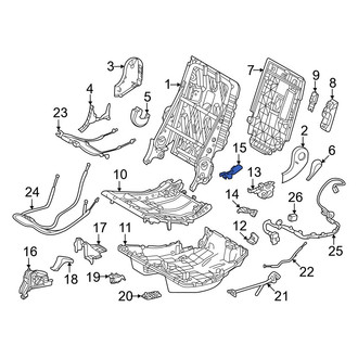 Lexus OE - Center Left Seat Belt Anchor Plate Cover