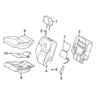 Lexus OE - Seats & Tracks - Second Row Seats (Bucket Seat, Cushions & Covers, Drivers Side)
