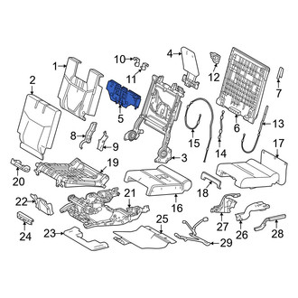 Lexus OE - Rear Right Headrest Cover