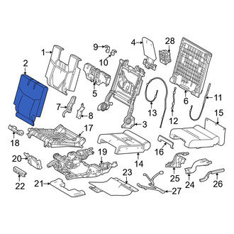 Lexus OE - Rear Right Seat Back Cushion Cover