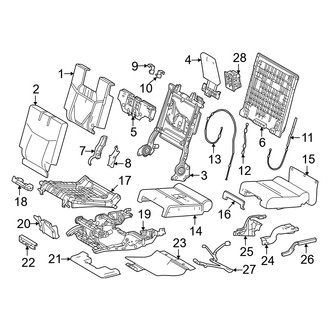 Lexus OE - Seats & Tracks - Third Row Seats (Passenger Side, With Power), (Luxury / Luxury+ / Premium+)