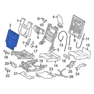 Lexus OE - Rear Left Seat Back Cushion Cover