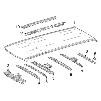 Lexus OE - Roof & Components (W/O Sunroof), (Overtrail / Overtrail+)