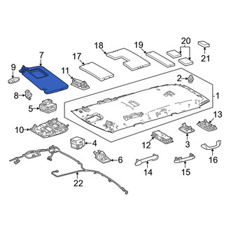 Lexus OE - Left Sun Visor