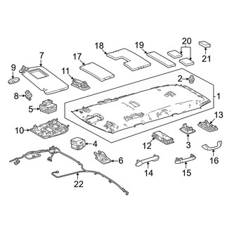 Lexus OE - Roof - Interior Trim (W/O Sunroof), (Overtrail / Overtrail+)