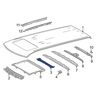 Lexus OE - Front Roof Panel Reinforcement