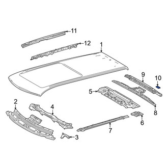 Lexus OE - Rear Roof Panel Reinforcement