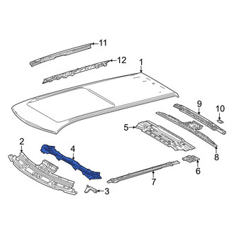Lexus OE - Front Roof Panel Reinforcement