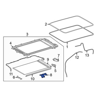 Lexus OE - Left Sunroof Frame Bracket