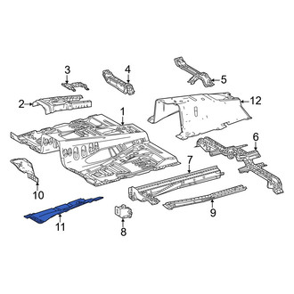 Lexus OE - Center Left Floor Pan Heat Shield
