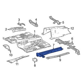 Lexus OE - Front Left Floor Side Rail