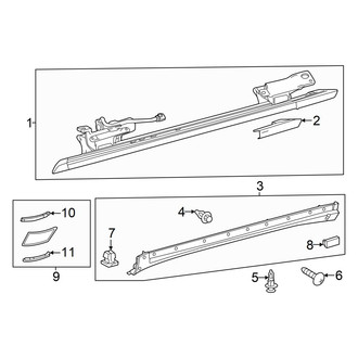 Lexus OE - Pillars, Rocker & Floor - Exterior Trim (Power Running Boards), (Luxury+)