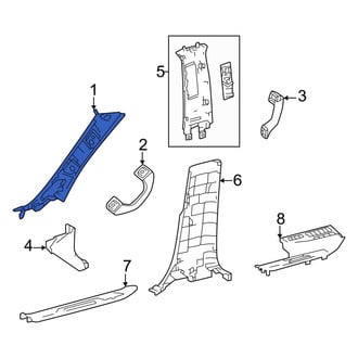 Lexus OE - Left Body A-Pillar Trim Panel