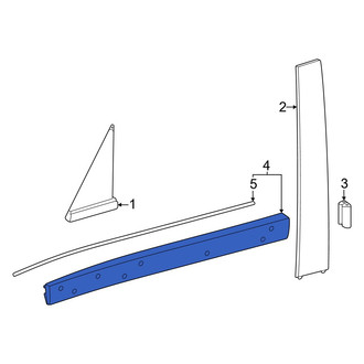 Lexus OE - Front Right Forward Door Molding