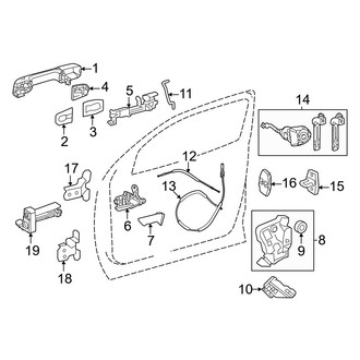 Lexus OE - Front Door - Lock & Hardware